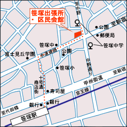 笹塚駅から徒歩6分程度です